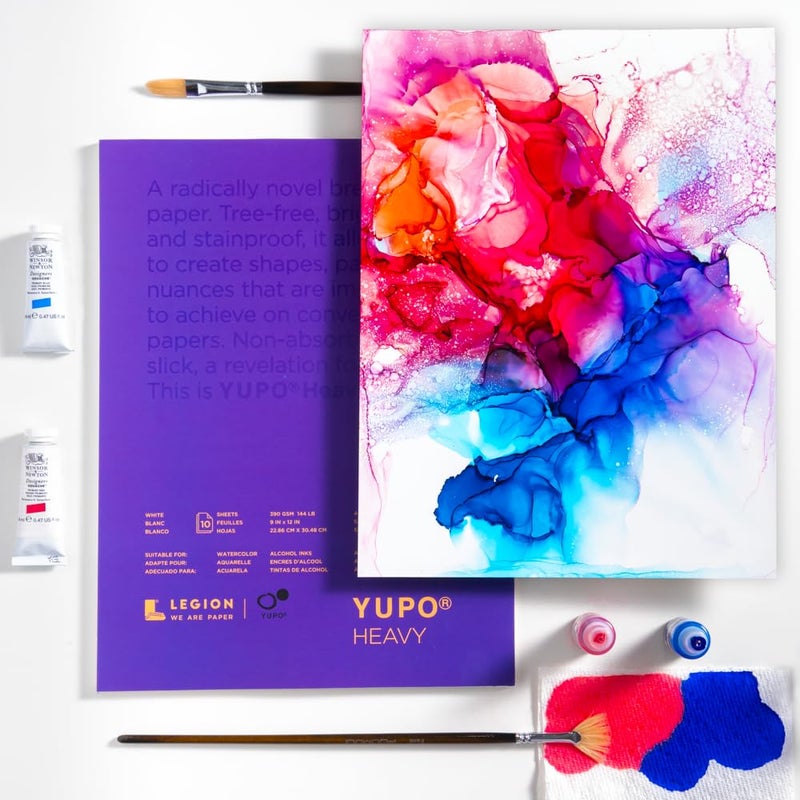 Legion Yupo L21-YUP389WH1114 Heavy White Synthetic Paper Pads 11" x 14" - Image 2